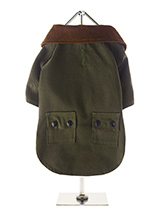 Woodland Country Jacket - Whether strolling through the city center or along a country lane your pup will look the part in our British styled Woodland Country Jacket. The beautiful soft corduroy collar has an enamel Urban Pup label pin as standard that adds just that little extra touch of class. The hard wearing canvas outer...