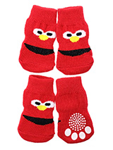 Little Monster Pet Socks - These fun and functional doggie socks protect your dogs paws from mud, snow, ice, hot pavement, hot sand and other extreme weather. Made from 95% cotton & 5% spandex making them comfortable and secure. Each sock features a paw shaped anti-slip silica pad & help keep your house sanitary. (set of 4).