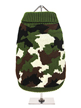 Camouflage Sweater - Our Camouflage Sweater is perfect for the dog that likes a bit of rough and tumble but also great for the owner who likes to step out in style. Military style clothing never goes out of fashion so your dog is always going to look the part in this robust but warm and comfortable sweater.This in trend...
