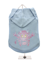 GlamourGlitz Little Devil Dog Hoodie - Exclusive GlamourGlitz 100% Cotton Hoodie. A devilish T-Shirt for your little devil, a beautiful devil design crafted with Pink Rhinestuds that catch a sparkle in the light. Wear on it's own or match with a GlamourGlitz ''<b>Mommy & Me</b>'' Women's T-Shirt to complete the look.