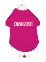 Legally Blonde ''OMIGOD!'' Dog T-Shirt - If you want the authentic Legally Blonde look then this OMIGOD! t-shirt is the one for your four legged friend. With this beautiful design you can create your very own West End doggie star to be a part of this all singing, all dancing, feel good musical comedy. Match it up with our ladies t-shirt fo...