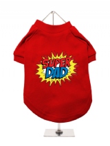 ''Fathers Day: Comic Superdad'' Dog T-Shirt