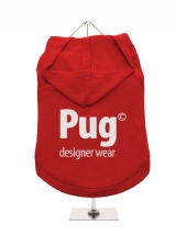 ''Pug Designer Wear'' Dog Hoodie / T-Shirt