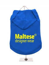 ''Maltese Designer Wear'' Dog Hoodie / T-Shirt