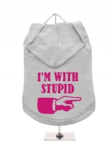 ''Im With Stupid'' Dog Hoodie / T-Shirt